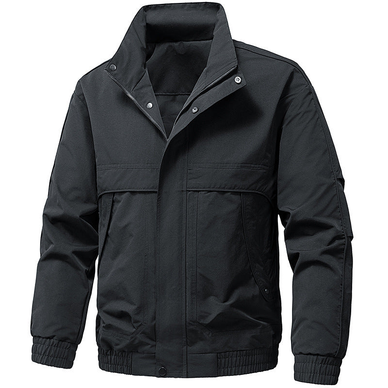 Herren technische Kapuzen-Softshelljacke mit verstellbarer Kapuze und Utility-Taschen Echo Archiv