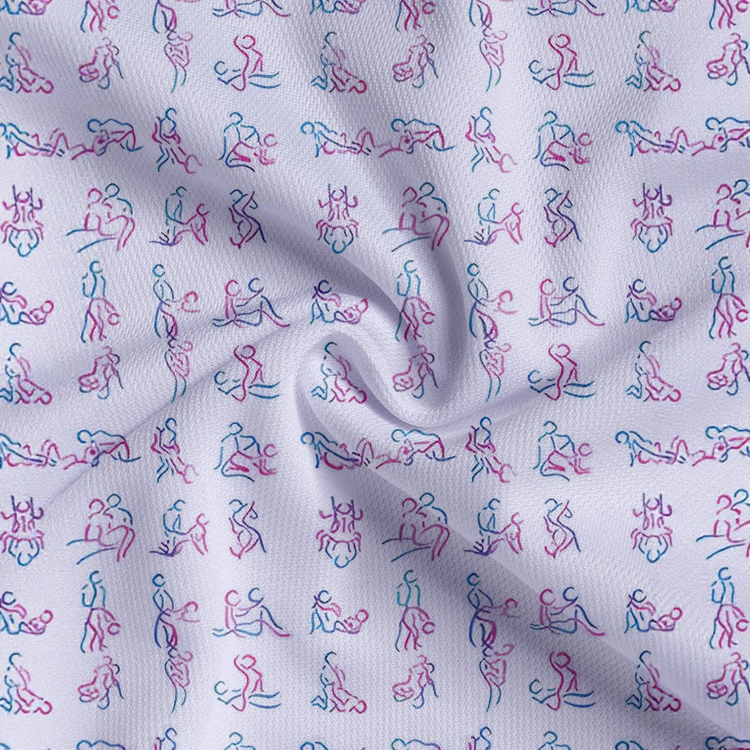 Herren Kurzarm Poloshirt mit kreativem Motivdruck Echoarchiv