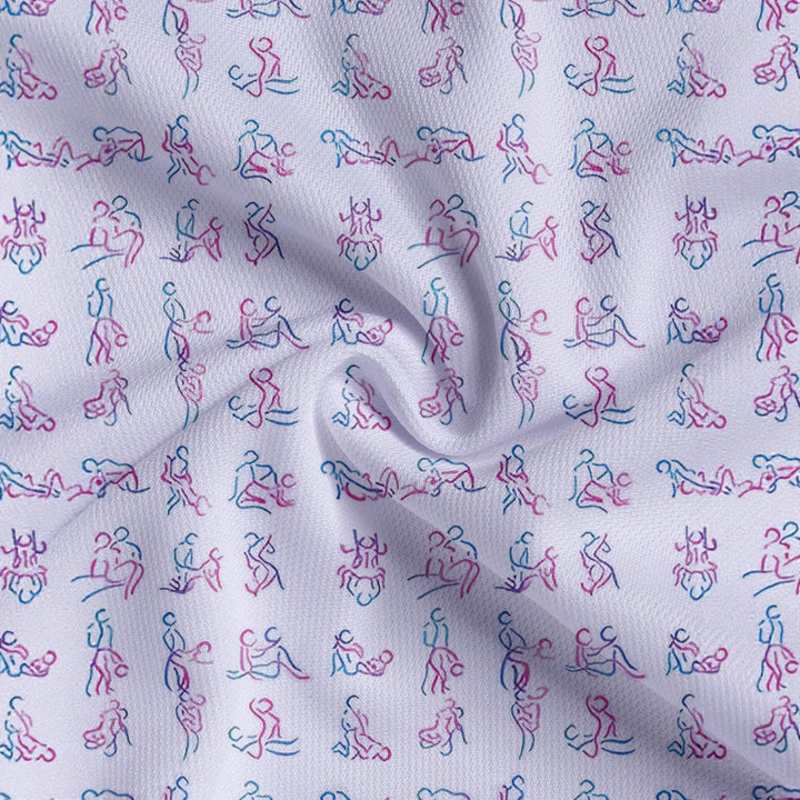 Herren Kurzarm Poloshirt mit kreativem Motivdruck Echoarchiv