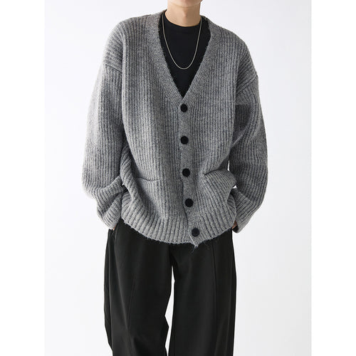 Herren Grobstrickjacke mit praktischen Taschen und stylischem Design Echoarchiv