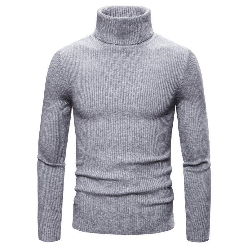 Herren Rollkragenpullover mit strukturiertem Rippdesign Echoarchiv