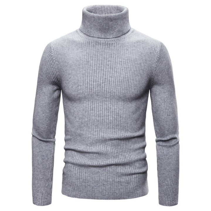 Herren Rollkragenpullover mit strukturiertem Rippdesign Echoarchiv