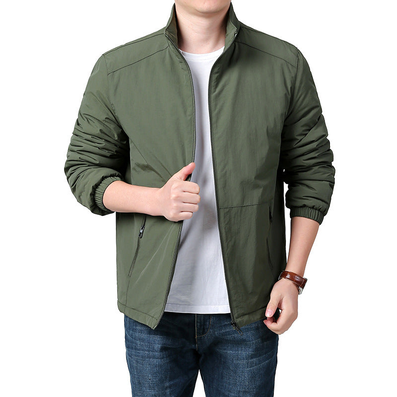 Herren Leichte Übergangsjacke mit elastischen Bündchen Echo Archiv
