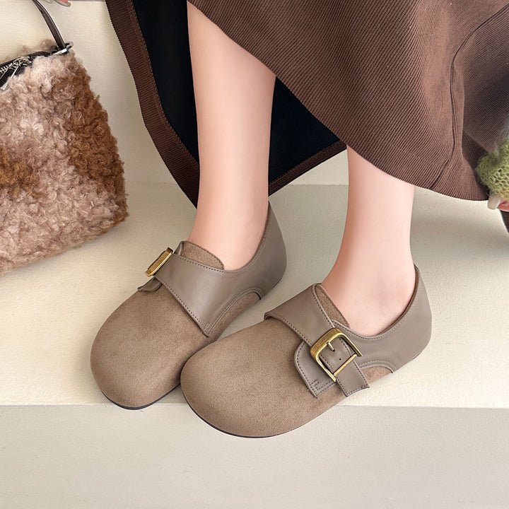 Damen Bequeme Clogs mit dekorativem Riemen Echo Archiv