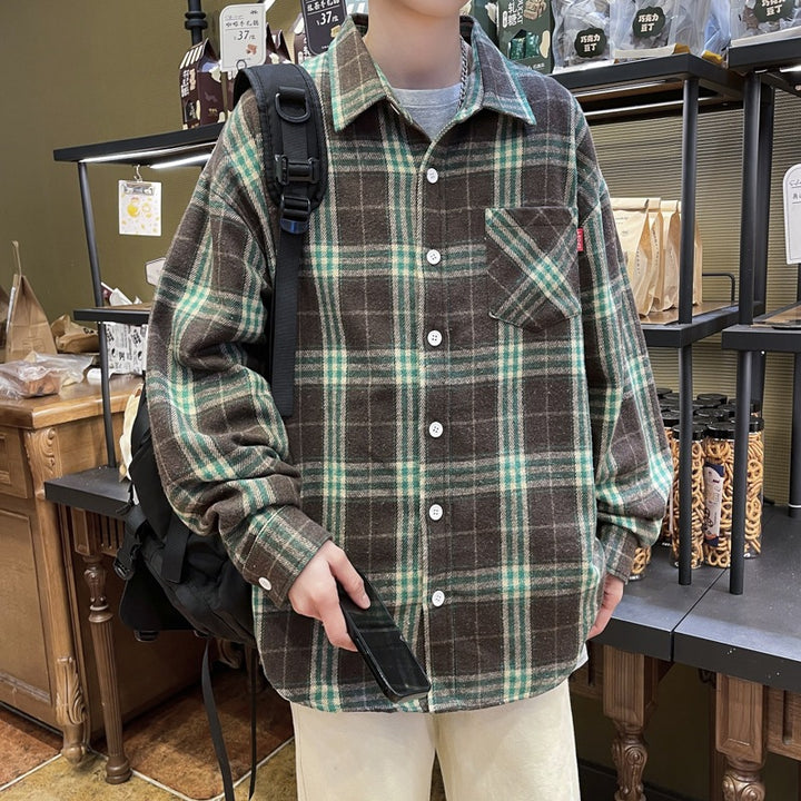 Unisex Karierte Flanellhemd Echo Archiv