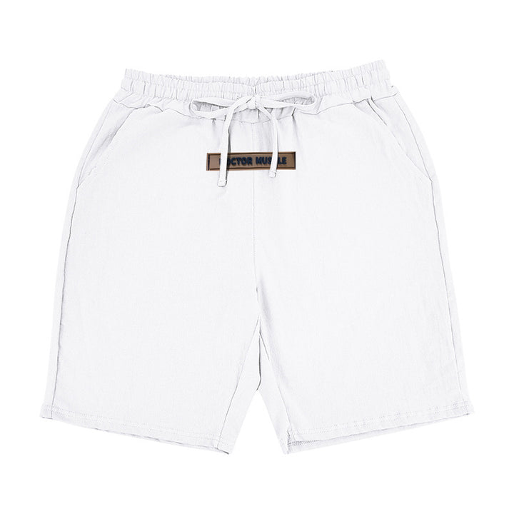 Herren lässige Strandshorts mit elastischem Bund und verstellbarem Kordelzug Echoarchiv