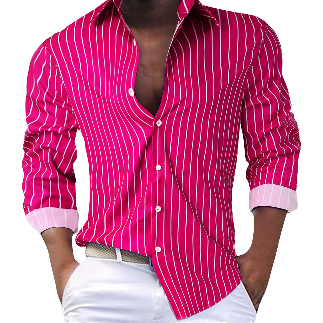 Herren Slim-Fit Hemd mit modernem Streifenmuster Echoarchiv