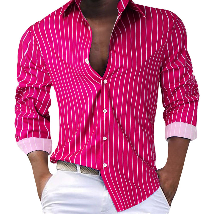 Herren Slim-Fit Hemd mit modernem Streifenmuster Echoarchiv