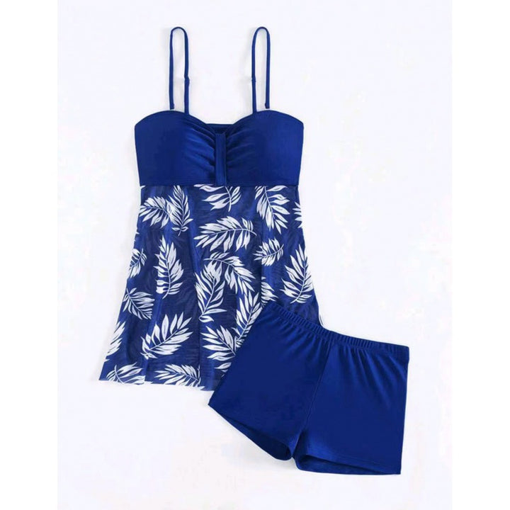 Damen Tankini-Set mit floralem Design und sportlichen Shorts Echo Archiv