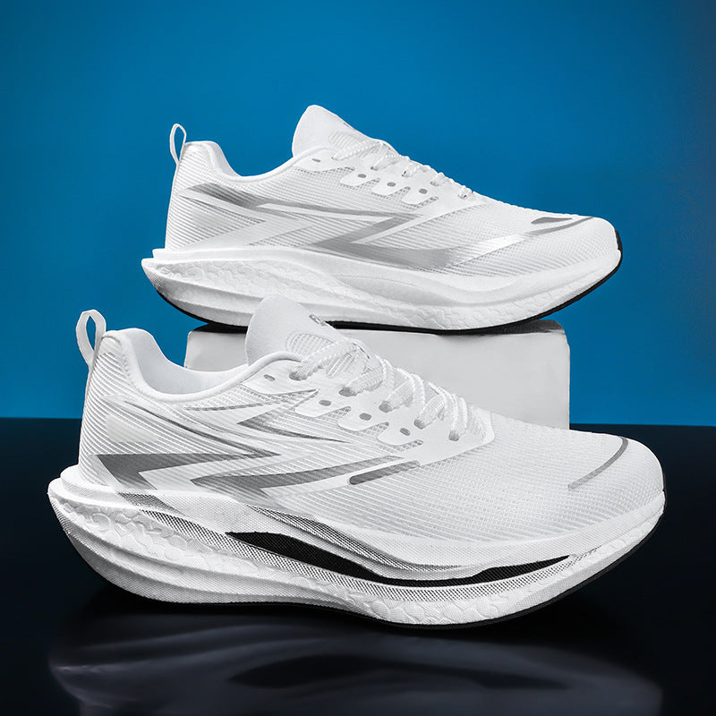 Unisex gepolsterte Straßenlaufschuhe mit rocker-Zwischensohle, energierückführender Dämpfung und atmungsaktivem Mesh-Upper – Tavélo