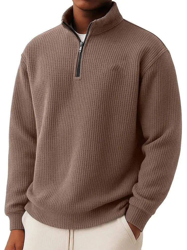 Herren Hochwertiger Pullover mit Reißverschluss Echoarchiv