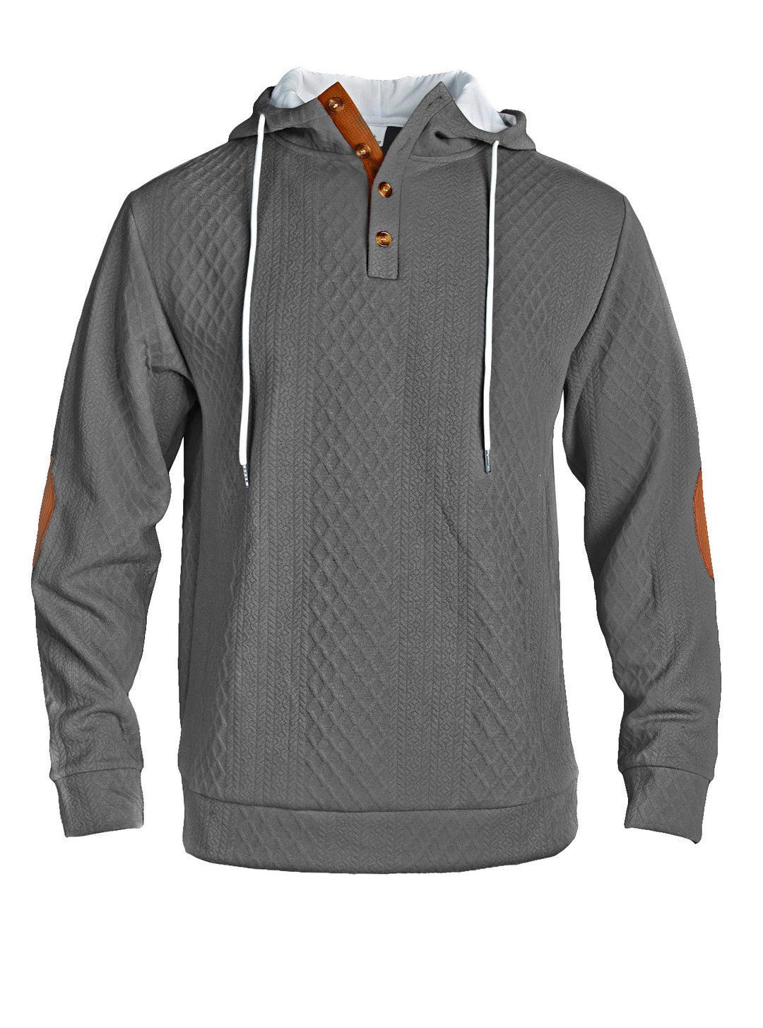 Herren lässiger Kapuzenpullover mit innovativer Strickstruktur und modischen Akzenten Echoarchiv