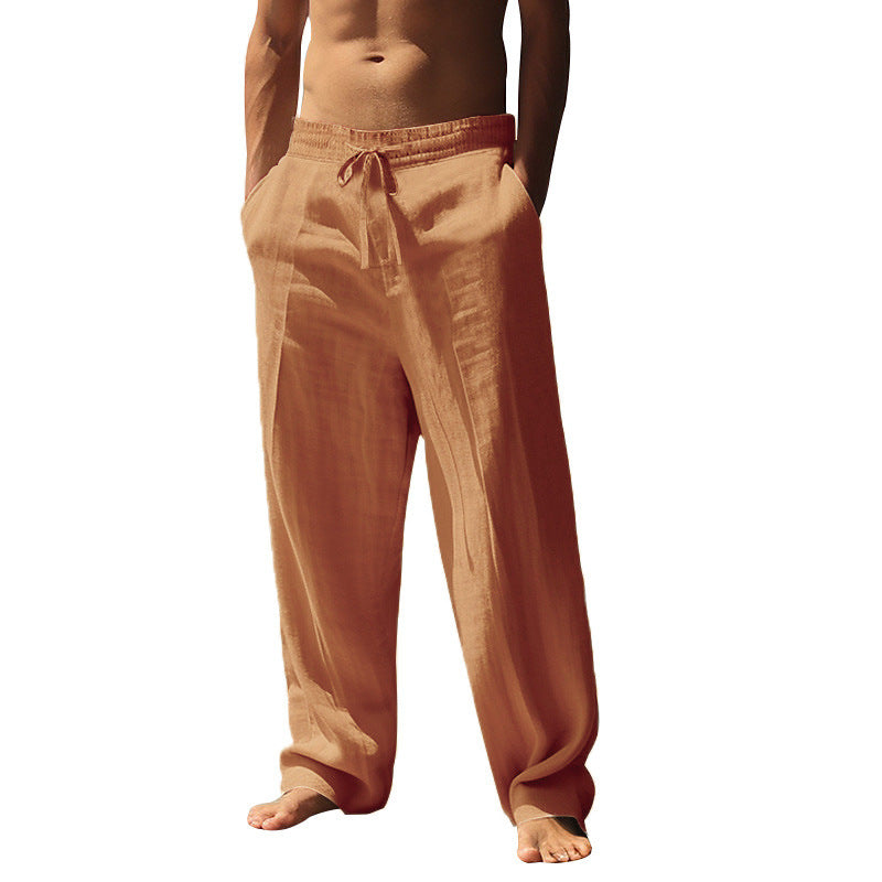 Herren lockere Strandhose mit elastischem Bund und praktischen Seitentaschen Echoarchiv