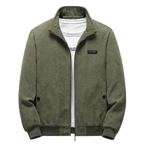 Herren Modische Cordjacke mit Stehkragen Echo Archiv