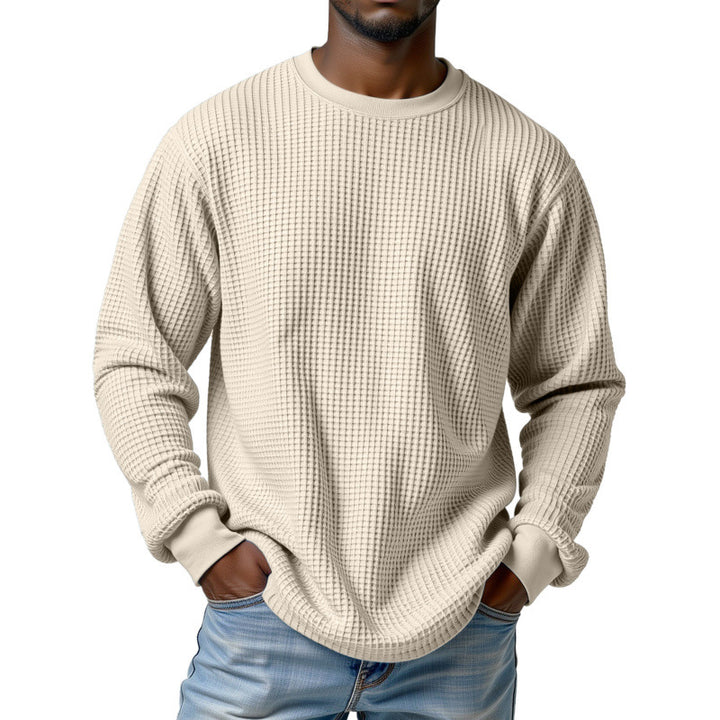 Herren Urbaner Pullover mit Waffelstruktur Echoarchiv