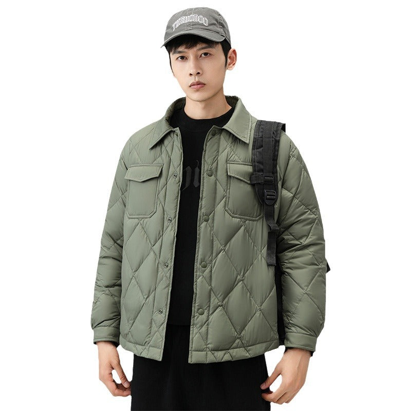 Herren Modische Steppjacke mit Taschen Echoarchiv