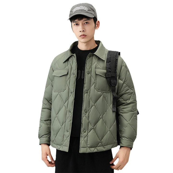 Herren Modische Steppjacke mit Taschen Echoarchiv