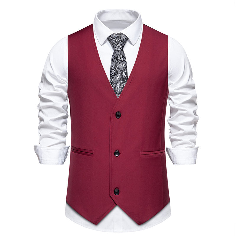 Herren elegante Anzugweste mit stilvollem Schnitt und hochwertigen Details Echoarchiv