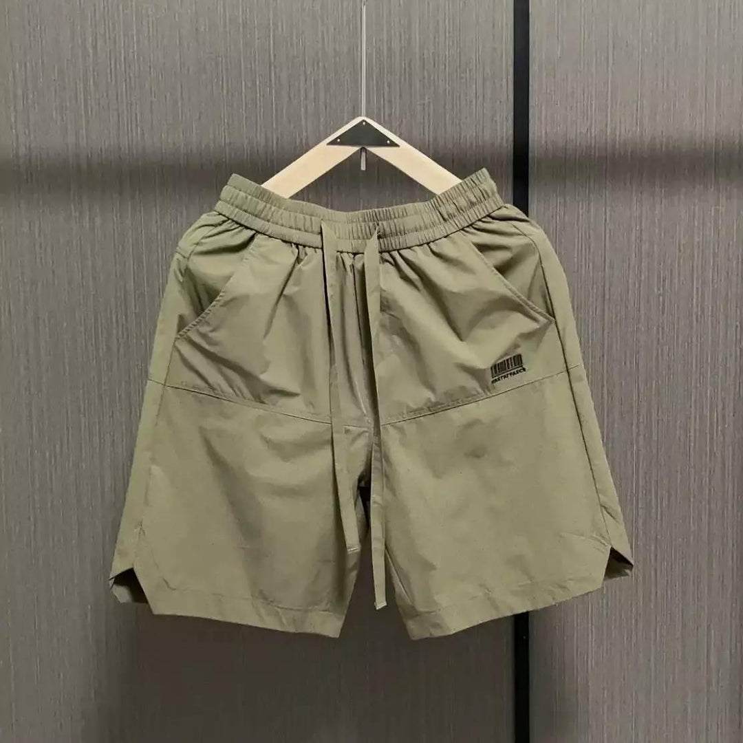 Herren lässige Sportshorts mit elastischem Bund und seitlichen Eingrifftaschen Echoarchiv