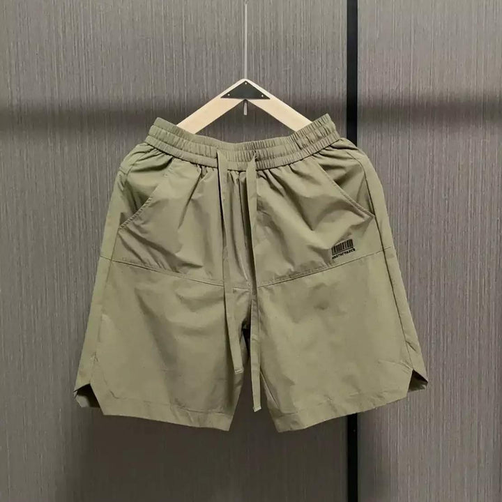 Herren lässige Sportshorts mit elastischem Bund und seitlichen Eingrifftaschen Echoarchiv