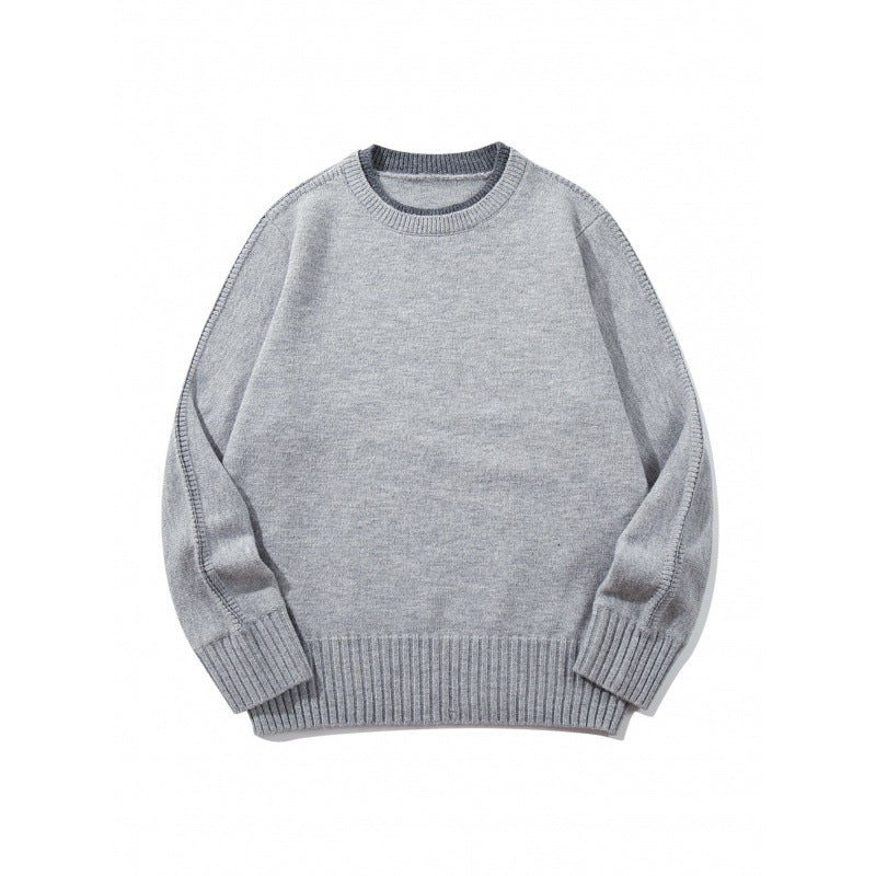 Unisex Weicher Mélange-Rundhalspullover aus Bio-Baumwollmix mit Boxy‑Fit und breiten Rippbündchen Echo Archiv