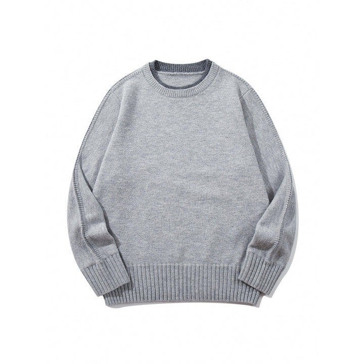 Unisex Weicher Mélange-Rundhalspullover aus Bio-Baumwollmix mit Boxy‑Fit und breiten Rippbündchen Echo Archiv
