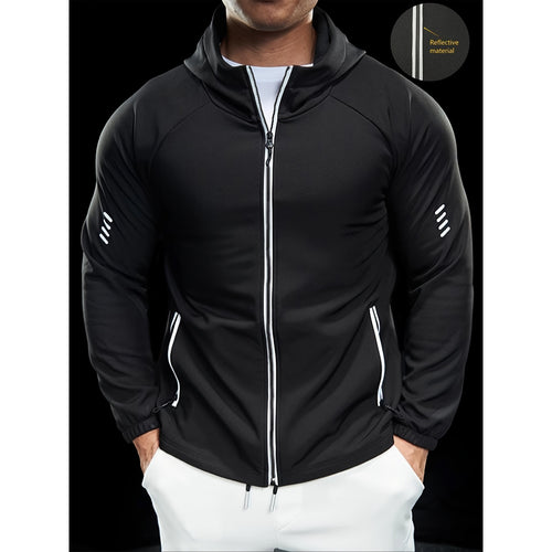 Herren Sportliche Übergangsjacke mit Reißverschlusstaschen Echo Archiv
