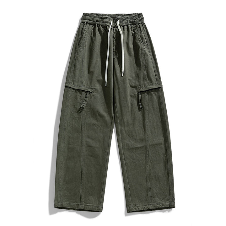 Herren Weite Cargo-Jogginghose im Baggy‑Schnitt mit Kordelbund & Mehrfachtaschen Echoarchiv