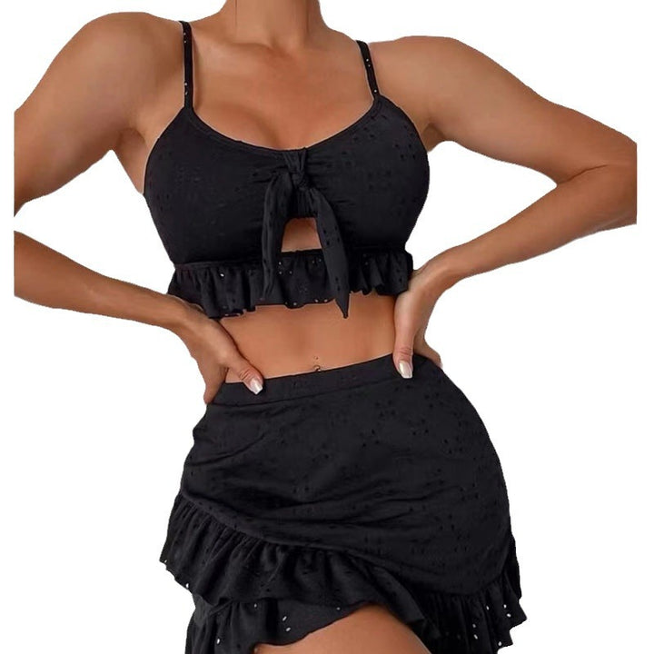Damen Crop-Top und Rüschenshort Set Echo Archiv