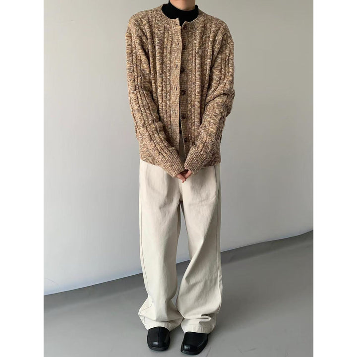 Damen Modische Strickjacke mit Knopfdetails Echoarchiv