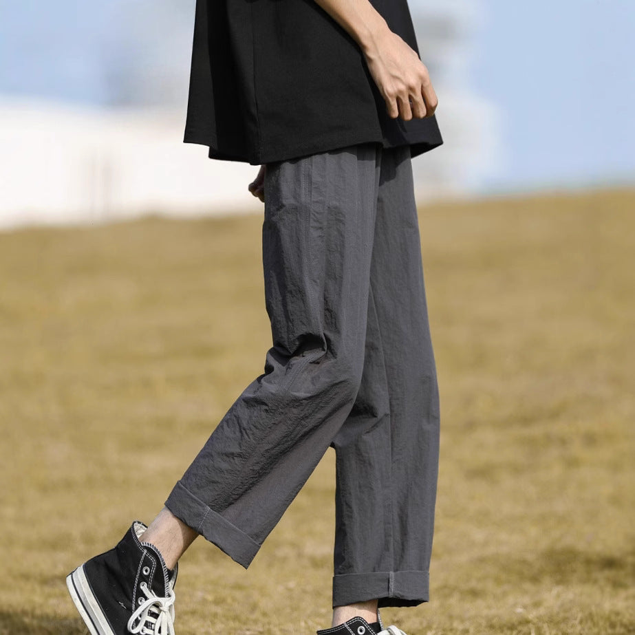 Herren lässige Chinohose mit umschlagbarem Saum Echoarchiv