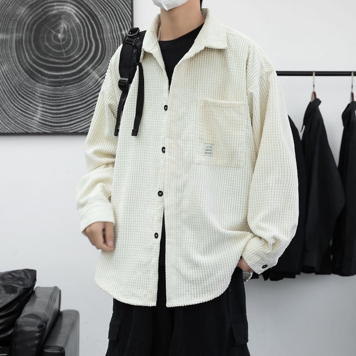 Herren Kordhemdjacke mit praktischen Brusttaschen und lässigem Schnitt Echoarchiv