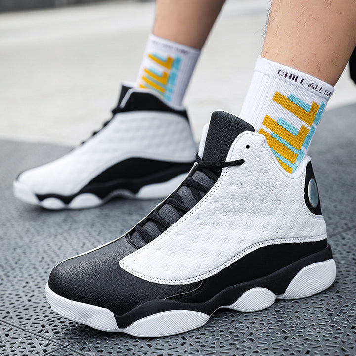 Herren Basketball-High-Top Sneaker mit reaktiver Dämpfung und verstärkter Knöchelstütze – Tavélo