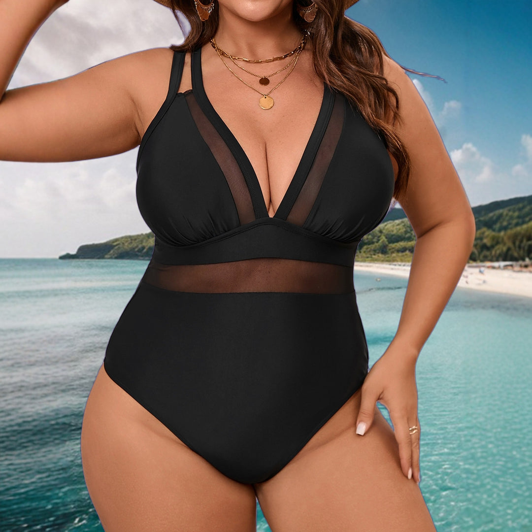 Damen Einteiler mit transparenten Details Echo Archiv