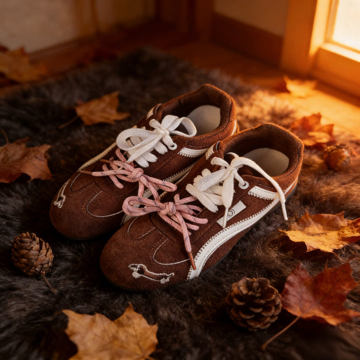 Damen Bequeme Sneaker mit dekorativer Schleife und atmungsaktiver Mesh-Oberfläche Echo Archiv