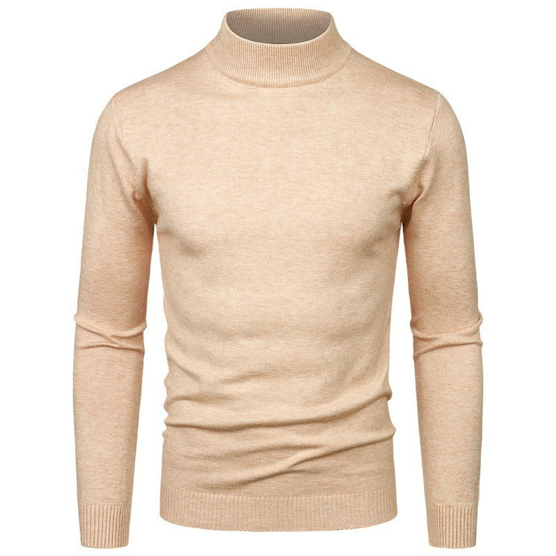 Herren eleganter Rollkragenpullover aus feiner Baumwollmischung Echoarchiv
