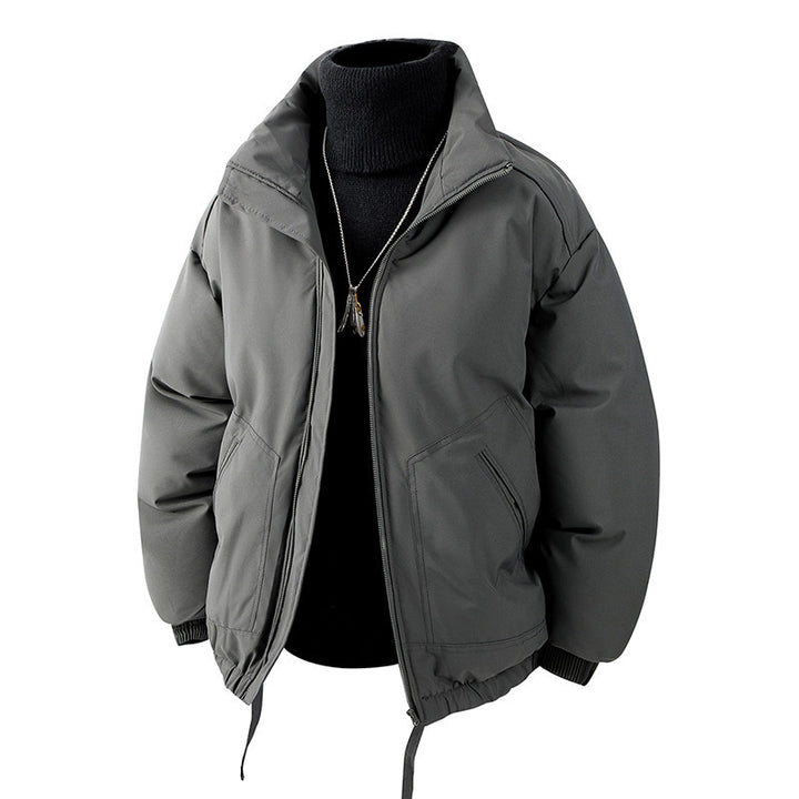 Herren Oversized Thermo‑Steppjacke mit hohem Kragen, Reißverschluss und Tunnelzug Echo Archiv
