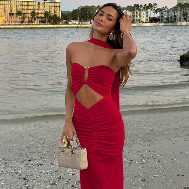 Damen schickes Abendkleid mit Cut-Out-Details Echo Archiv