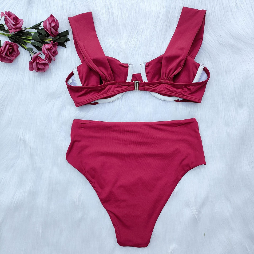 Damen Hochgeschnittenes Bikini-Set mit innovativem Design Echo Archiv