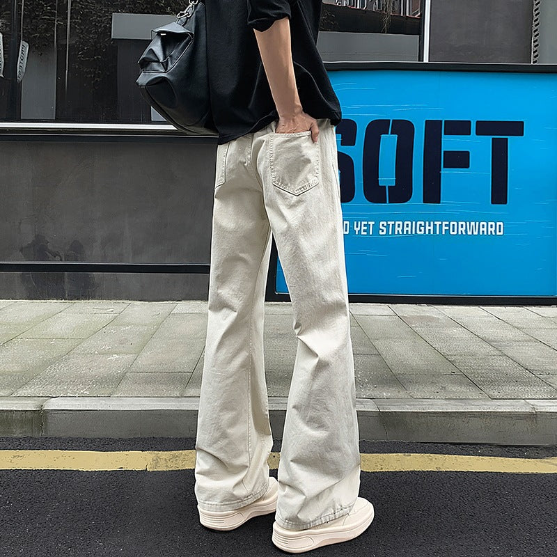 Herren Weit geschnittene Canvas-Hose mit extra weitem Bein und tiefem Schritt Echo Archiv