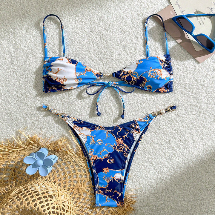 Damen Triangel-Bikini mit elegantem Schmuckdetail Echo Archiv