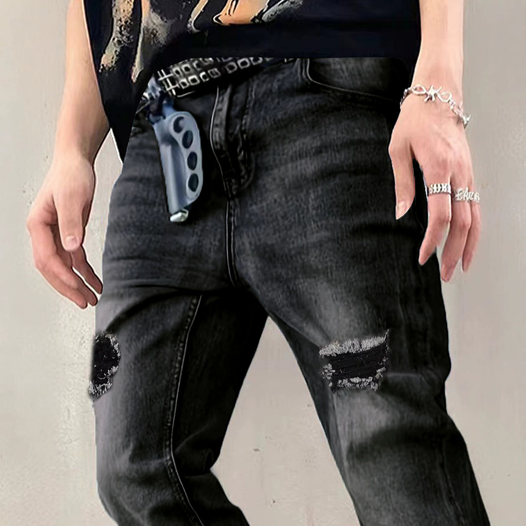 Herren Flared Jeans mit Reißverschluss Echoarchiv