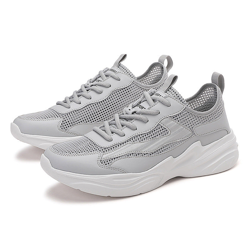 Herren nan skulpturaler Freizeit-Sneaker mit geformter Dämpfungssohle und atmungsaktiver Netzgewebe-Lederkombination Echo Archiv