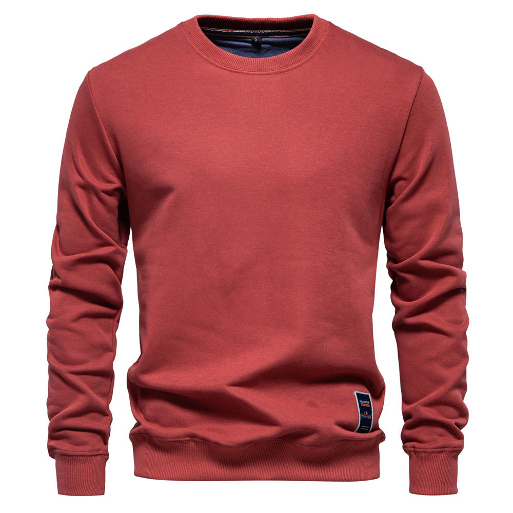 Herren nan klassisches Rundhals-Sweatshirt aus schwerer Baumwollmischung mit angerauter Innenseite und gerippten Bündchen Echo Archiv