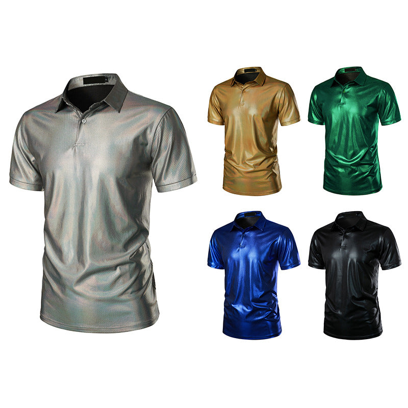 Herren Sport Polo-Shirt mit glänzender Oberfläche und atmungsaktiver Funktionalität Echoarchiv