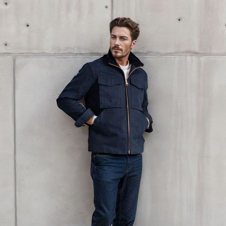 Herren stylische Funktionsjacke im modernen Design mit großzügigen Taschen Echoarchiv