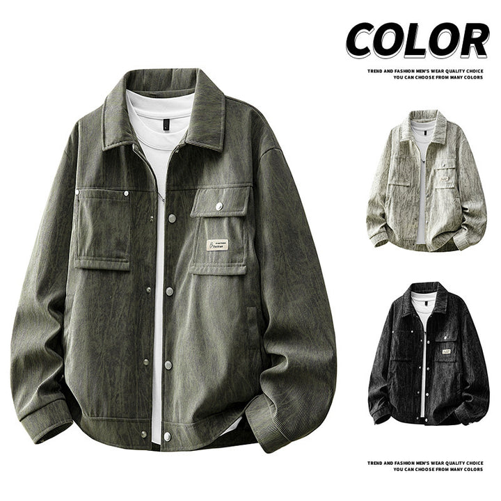 Herren Modische Cargo-Jacke mit praktischen Taschen Echo Archiv