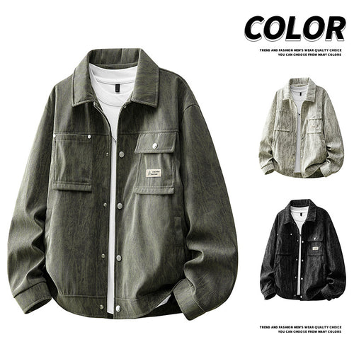 Herren Modische Cargo-Jacke mit praktischen Taschen Echo Archiv