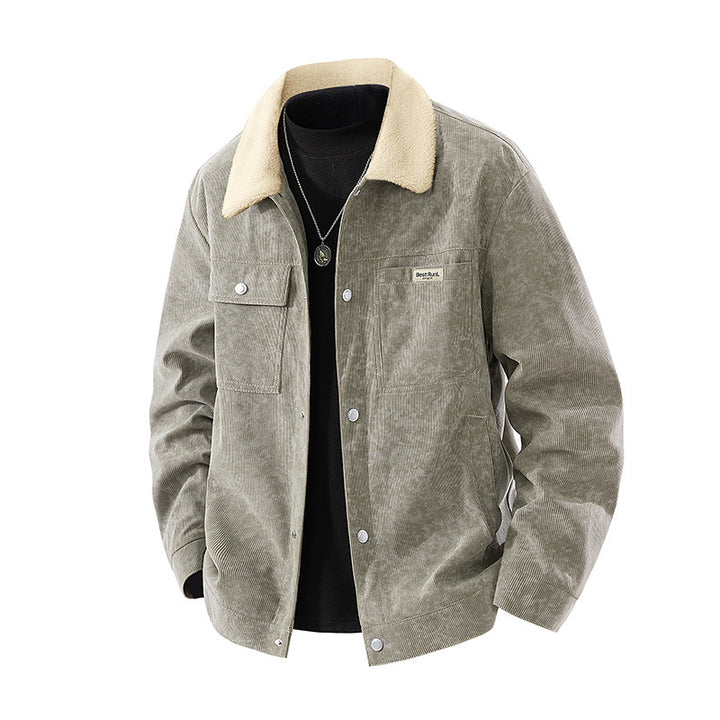 Herren Urbaner Overshirt mit modernen Taschen – Taviero