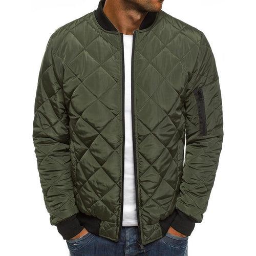 Herren nan leichte gesteppte Blousonjacke mit Diamantstepp, elastischen Rippbündchen und Ärmel-Reißverschlusstasche Echo Archiv